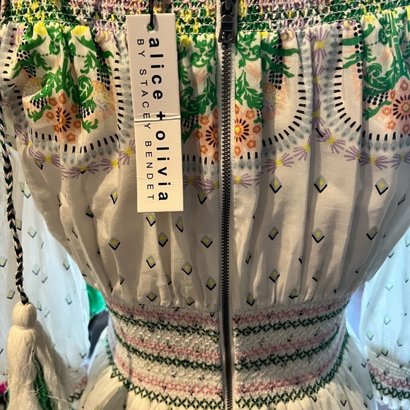 NWT Alice + Olivia - Sun Valley Trellis Multi - size Small - Picture 6 of 9